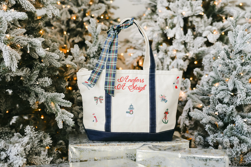 Anchors A-Sleigh Christmas Tote