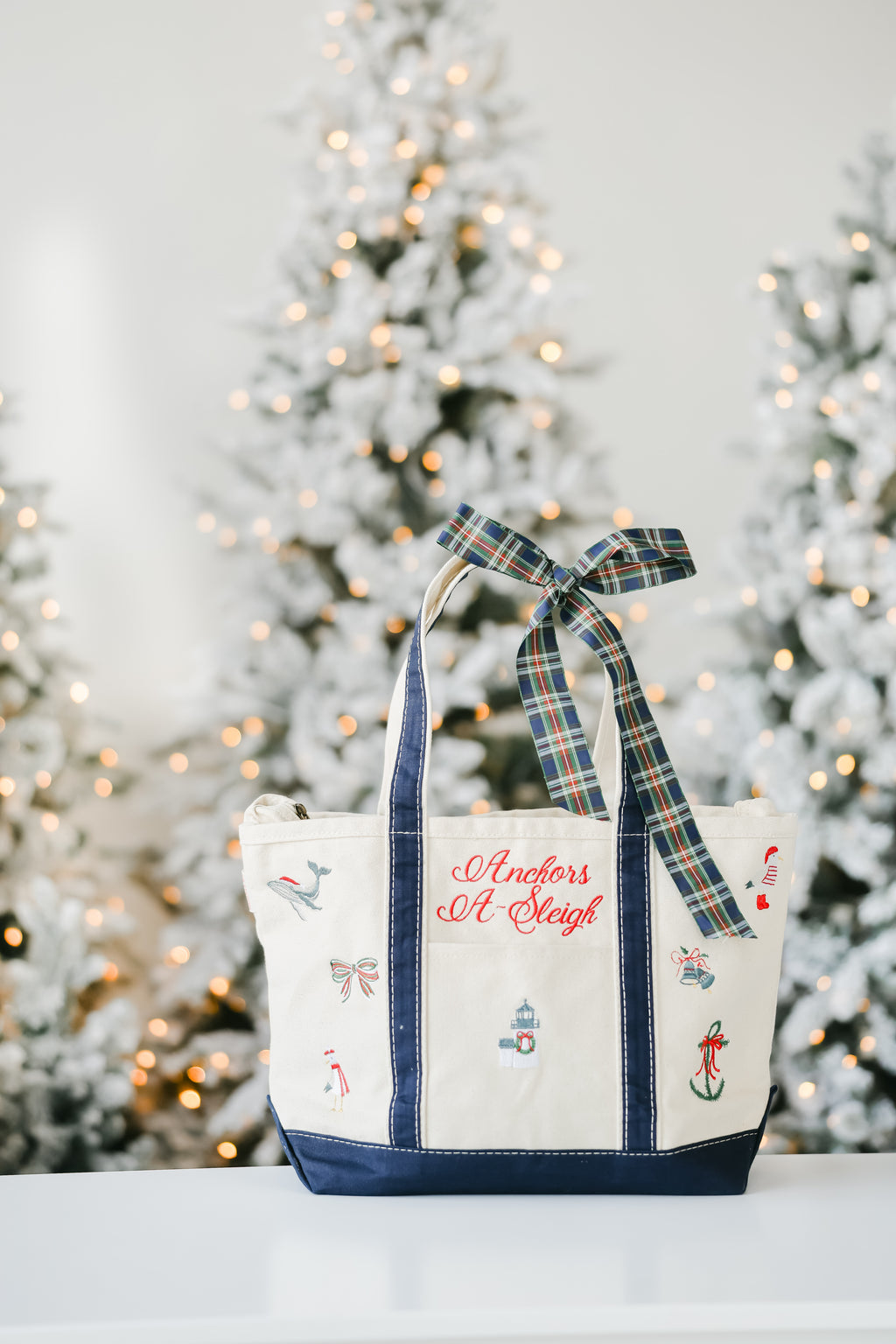 Anchors A-Sleigh Christmas Tote